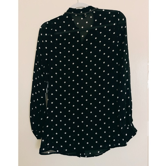 Guess Polka Dot Mesh Blouse 😍💖 - Picture 2 of 4